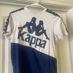 Kappa Kids White and Blue Shirt